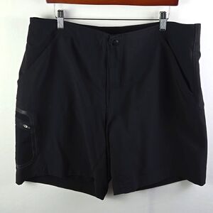 L.L. Bean 2 in 1 Mens Padded Black Cycling Shorts Sz XL NWT